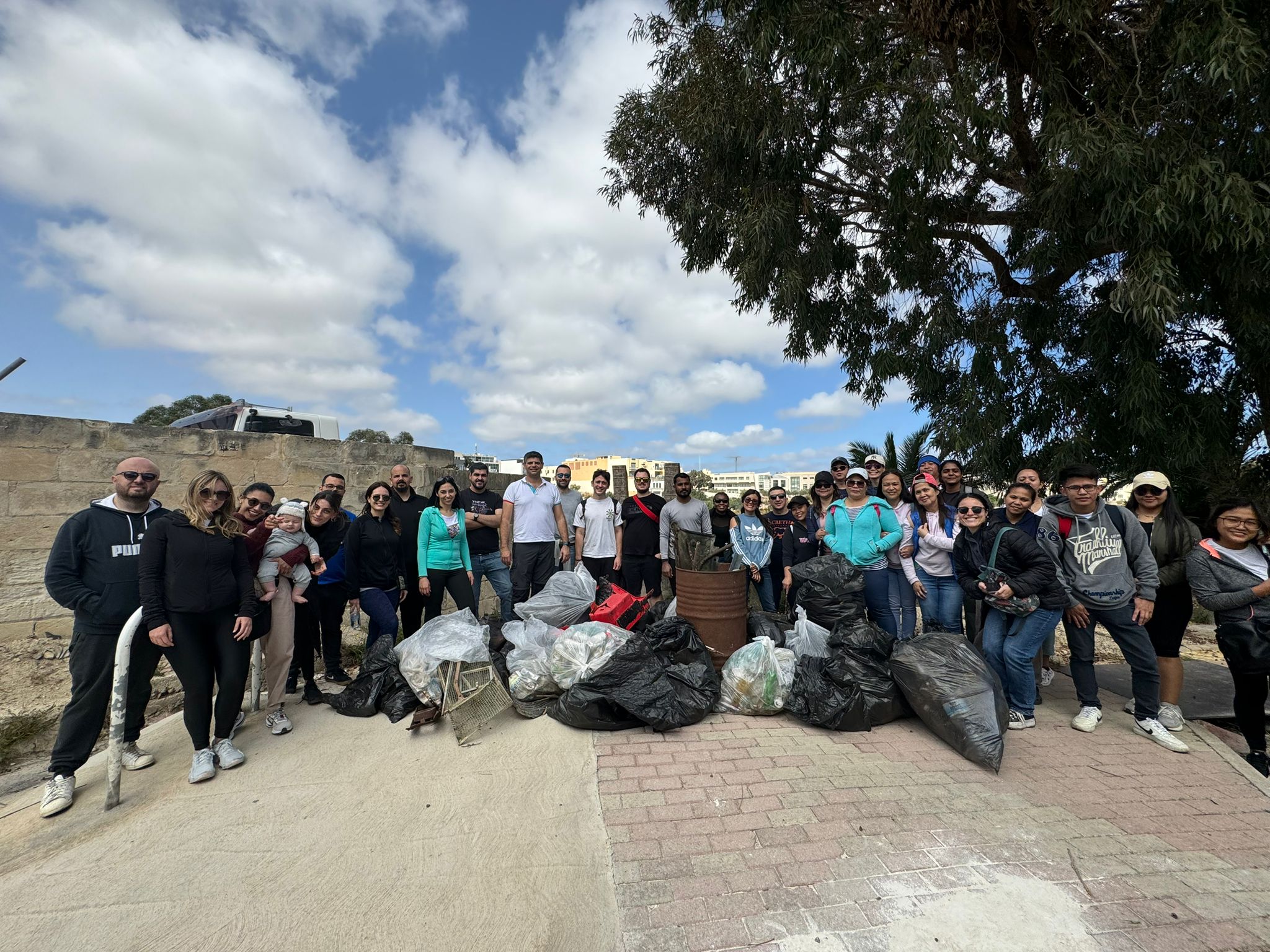 Vassallo Group unites employees for CSR initiative at Wied il-Ghasel, Mosta